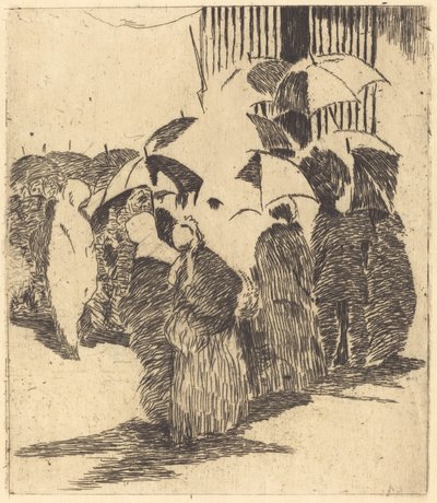 Kasap Önünde Sıra, Kasap Önünde Kuyruk, 1870. by Édouard Manet