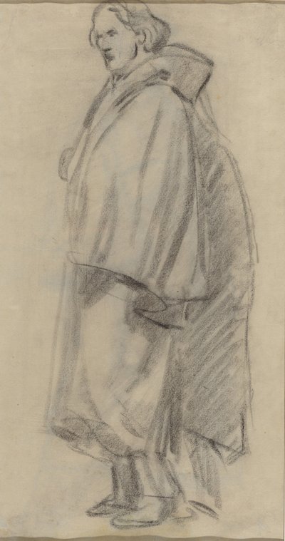 Pelerin Giyen Adam [verso], 18521858. by Édouard Manet