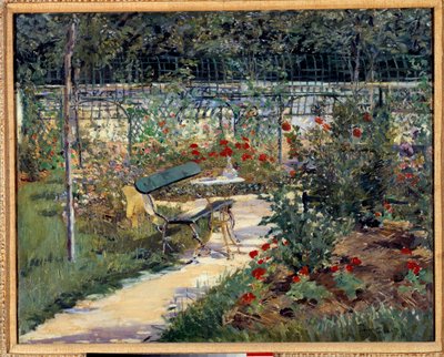 Benim bahçem, bank. Edouard Manet