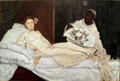 Olympia, detay by Édouard Manet