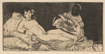 Olympia küçük tabak, 1867. by Édouard Manet