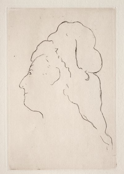 Sola dönük Eva Gonzales