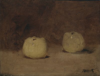 İki Elmalı Natürmort, 1880 dolayları by Édouard Manet