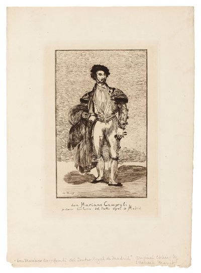 Bale Dansçısı (Don Mariano Camprubi) by Édouard Manet