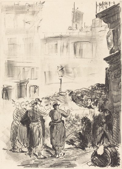 Barikat (La barikat) by Édouard Manet