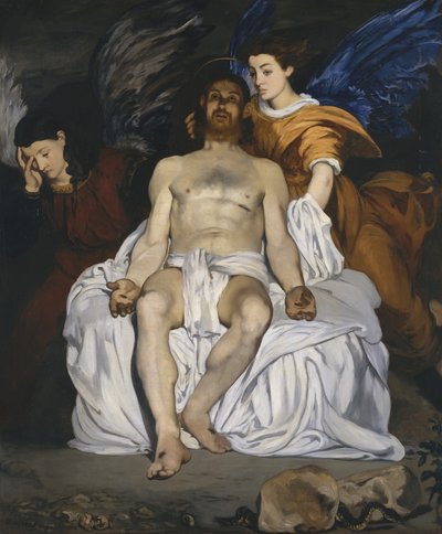 Meleklerle Ölü İsa by Édouard Manet