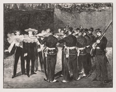 İmparator Maximilian'ın İnfazı by Édouard Manet