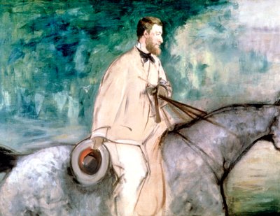 Ressam Guillaumin at sırtında, 1870 by Édouard Manet