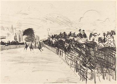Yarışlar Les kursları, 1865. by Édouard Manet
