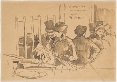 Demiryolu Restoranı, c. 1879. by Édouard Manet
