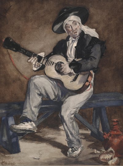 İspanyol Şarkıcı by Édouard Manet