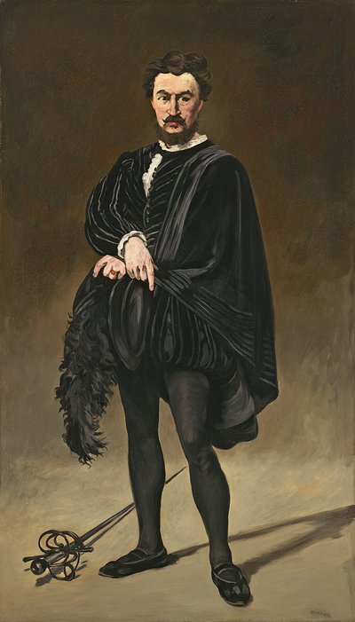 Tragedyacı Aktör (Rouviere, Hamlet rolünde) by Édouard Manet