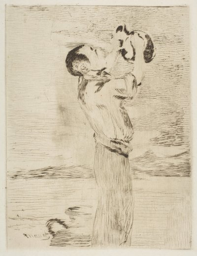 Su İçici, 1870-74. by Édouard Manet