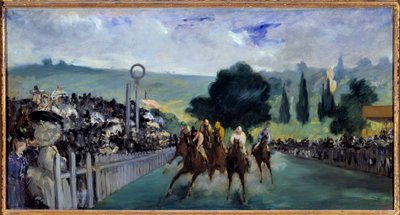 Longchamp'taki yarışlar by Édouard Manet