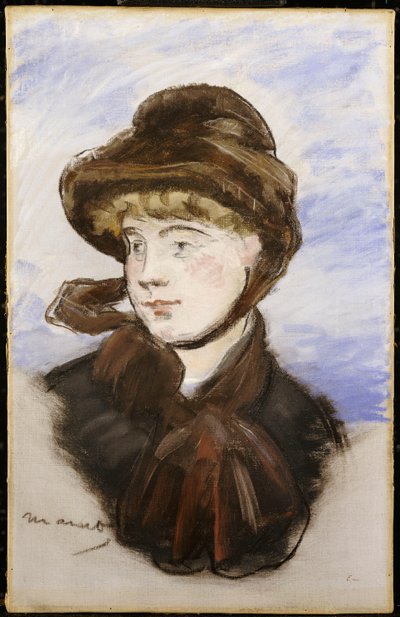Kahverengi Şapkalı Genç Kız, 1882 by Édouard Manet