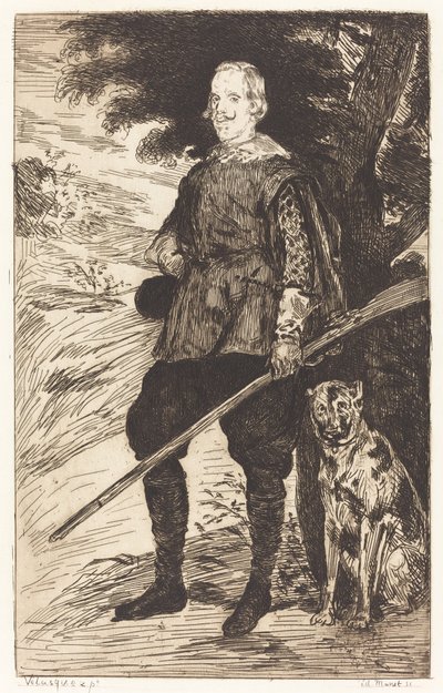 IV. Philip (IV. Philip) by Edouard Manet after Diego Velázquez