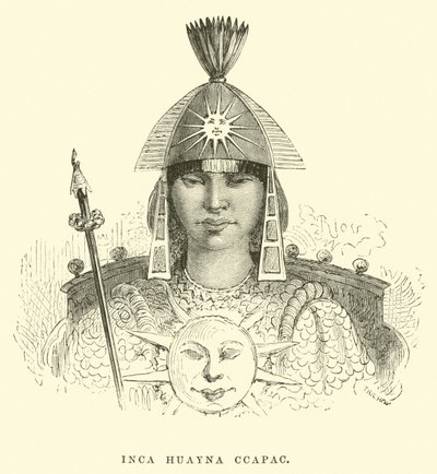 İnka Huayna Capac by Edouard Riou
