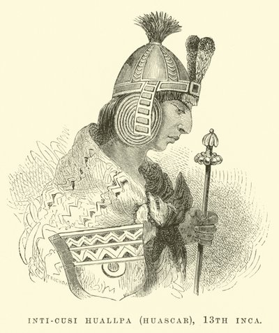 Inti-Cusi Huallpa (Huascar), 13. İnka by Edouard Riou