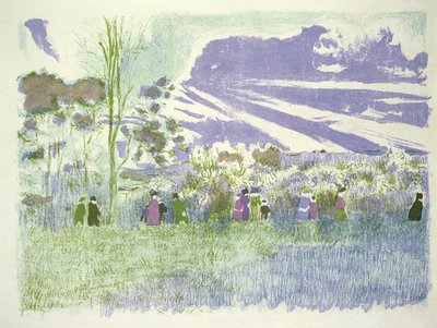 Tarlaların Ötesinde, 189899 by Edouard Vuillard
