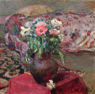 Anemonlar (tuval üzerine yağlı boya) by Edouard Vuillard
