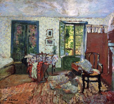 Bir İç Mekanda Annette; Annette bir İç Mekanda, c.1903 by Edouard Vuillard