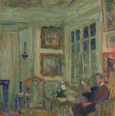 Arthur Fontaine Okuma; Arthur Fontaine okuması, 1904 by Edouard Vuillard