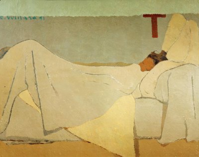 Yatakta by Edouard Vuillard