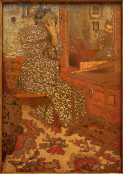 saçını yaparken by Edouard Vuillard