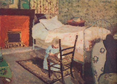 Oynayan Çocuk: Bir Tahta Sandalyenin Önünde Annette Roussel, c1900, c1932 by Edouard Vuillard