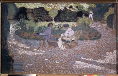 ""Bahçede" (Bahçede) Resim Edouard-Jean (Edouard Jean) Vuillard (1868-1940) 1895-1898 Nabis Pushkin Güzel Sanatlar Müzesi, Moskova by Edouard Vuillard
