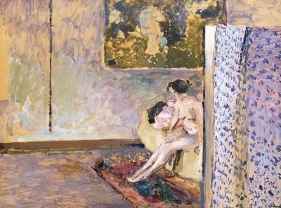 Bonnard "s Studio at 60 Rue de Douai: Nude by a Screen; Dans l" Atelier de Bonnard, 60 Rue de Douai: Nu au Paravent, by Edouard Vuillard
