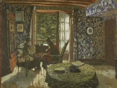 İç, c.1900-1901 (karton üzerine yağlı boya) by Edouard Vuillard