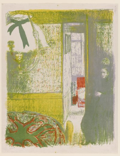 Asma Lambalı İç Mekan, Manzara ve İç Mekanlardan pl.4, 1899 by Edouard Vuillard