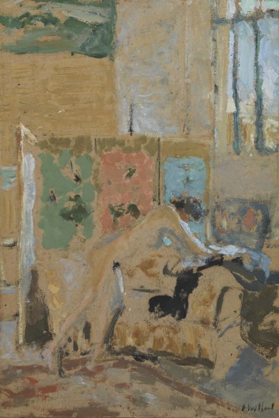 Ekranlı İç Mekan, 1909-10 by Edouard Vuillard