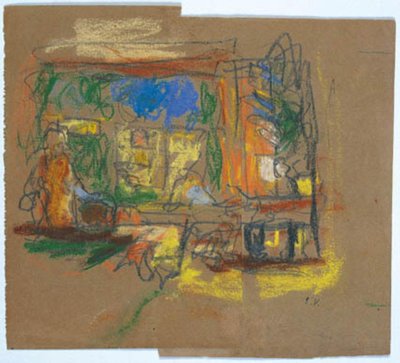 Bir pencereden bir odaya bakın by Edouard Vuillard