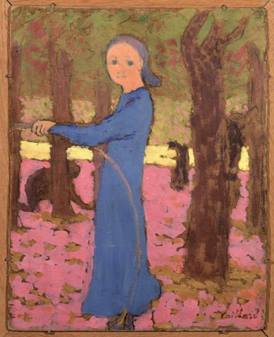 Çemberli kız, yaklaşık 1891. by Edouard Vuillard