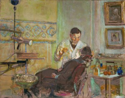 Doktor Georges Viau dişçi ofisinde by Edouard Vuillard