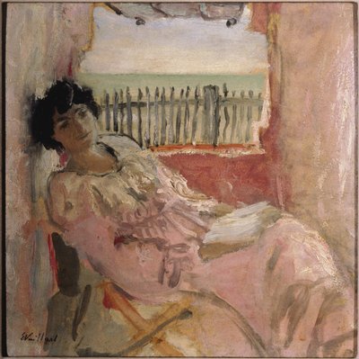 Lucy Hessel deniz kıyısında, 1904 dolaylarında by Edouard Vuillard