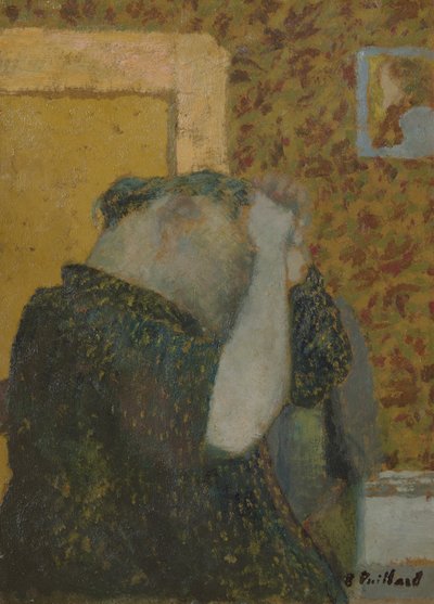 Madam Vuillard, 1892 dolayları by Edouard Vuillard