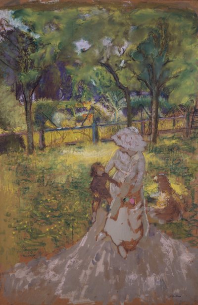 Bahçedeki Anne ve Çocuk by Edouard Vuillard
