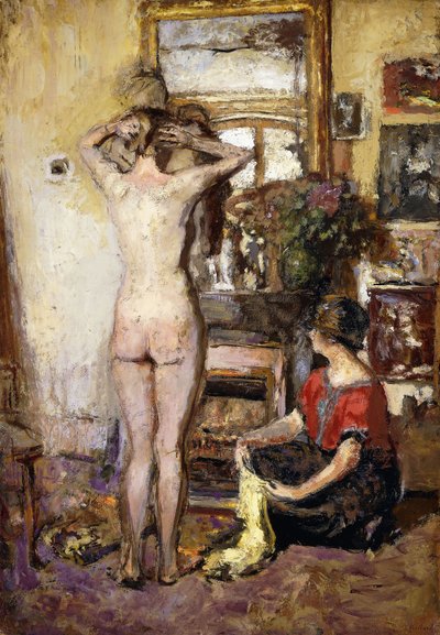 Bir İç Mekanda Çıplak; Bir İç Mekanda Çıplak, 1923 by Edouard Vuillard