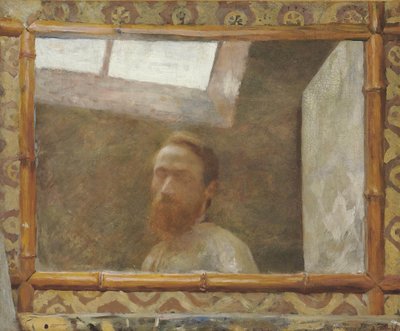 Bambu aynalı Otoportre, c. 1890. by Edouard Vuillard