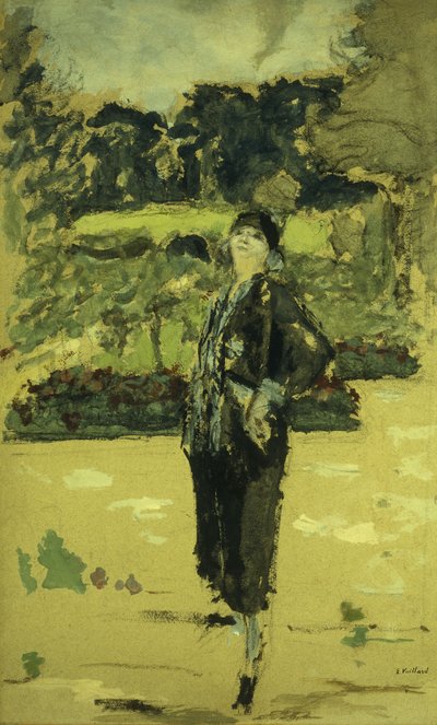 Siyah Elbise; La Robe Noire, 1920 by Edouard Vuillard