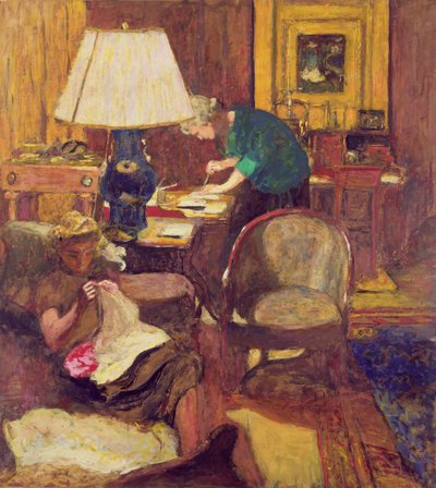 Book Maker (gemideki yağ) by Edouard Vuillard