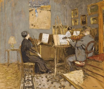 Sabah Konseri, Place Ventimiglia; Sabah konseri, yer Ventimiglia, 1937-1938 by Edouard Vuillard