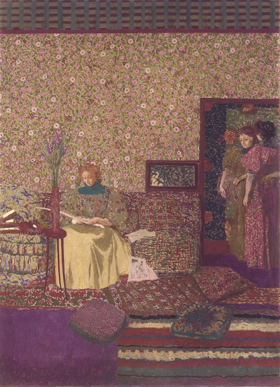 Gizlilik. Dr. Vasquez Kütüphanesi için Dekorasyon by Edouard Vuillard