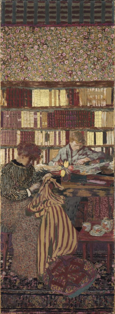 Gizlilik. Dr. Vasquez Kütüphanesi için Dekorasyon by Edouard Vuillard