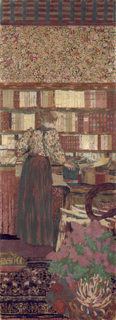Gizlilik. Dr. Vasquez Kütüphanesi için Dekorasyon by Edouard Vuillard