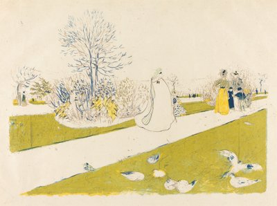 Tuileries Bahçesi (Le jardin des Tuileries) by Edouard Vuillard