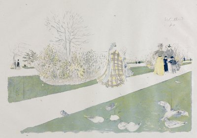Tuileries Bahçesi by Edouard Vuillard